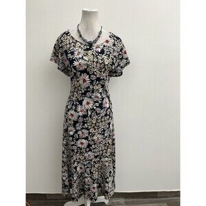 N Touch Women’s Shift dress Floral Size XL Cap Sleeve Pullover Round Neck